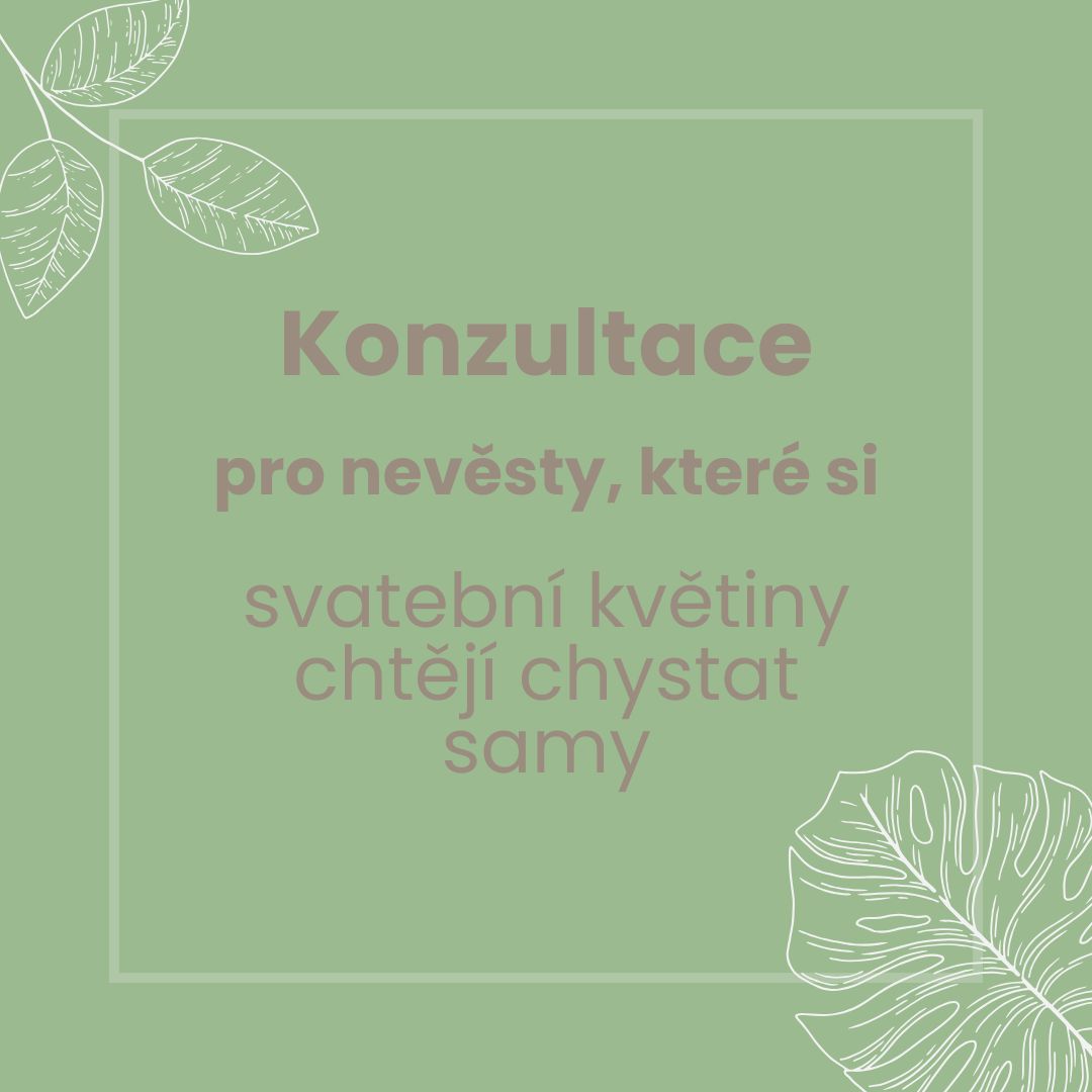 Konzultace - svatební květiny svépomocí